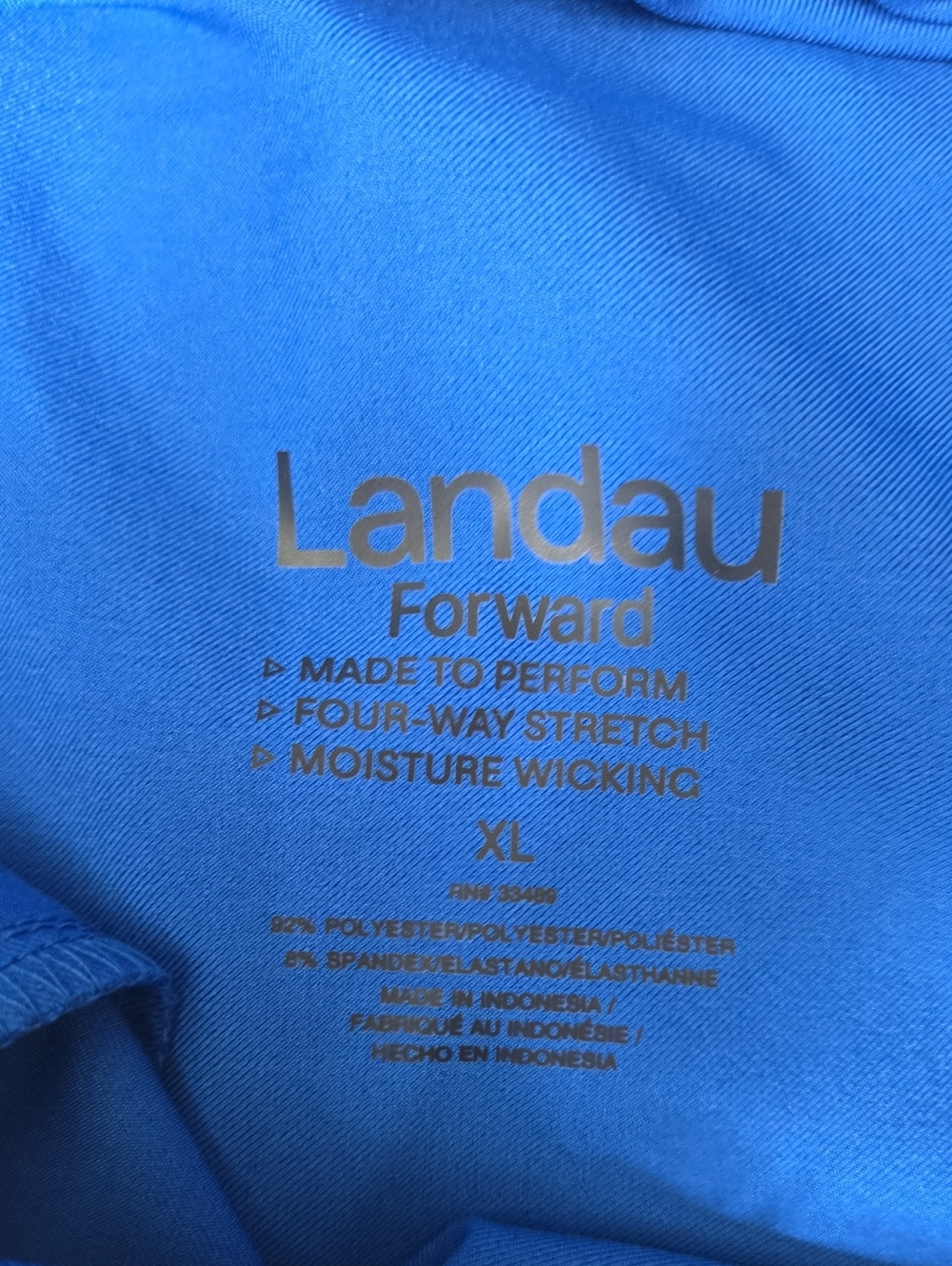 Landau Royal Blue Scrub Pants, Womens XL, New With Tags - Picture 4 of 12